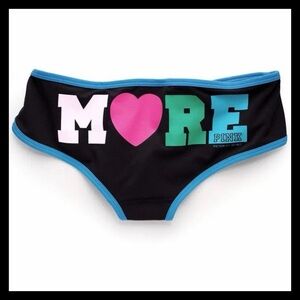 💕ⓅⒾⓃⓀ ⓋⓈ VINTAGE/RARE/HTF “I NEED MORE” Extra Low Rise Hipster Panties ✨NWT💕